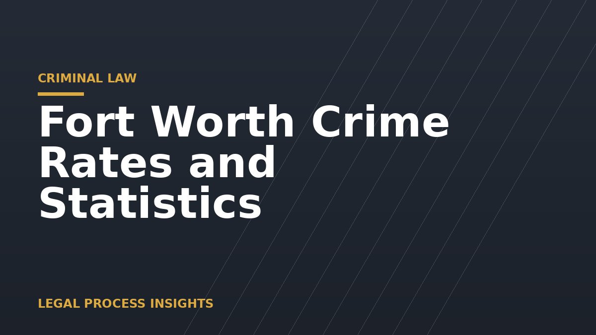 Fort Worth Crime Rates and Statistics