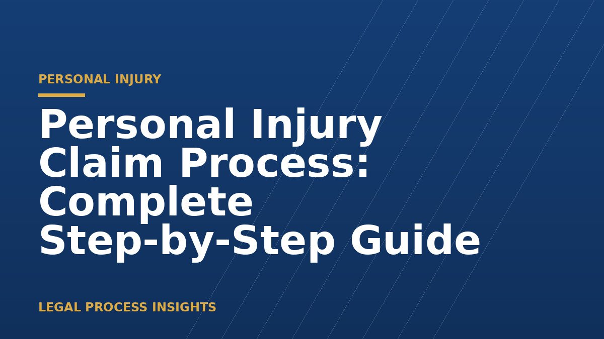 Personal Injury Claim Process: Complete Step-by-Step Guide